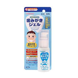 wakodo 和光堂 日本进口 和光堂Wakodo 婴儿幼儿健龈护齿可吞咽啫喱牙膏 原味 40g