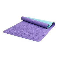 HATHA YOGA 哈他 瑜伽垫 蓝紫色 6mm 主题款