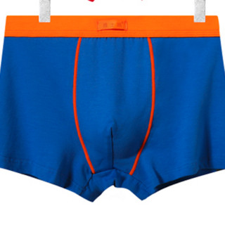 YASHIKAI 雅士凯 男士平角内裤套装 868 4条装(军蓝+红色+玫红+橙色) XXXXL