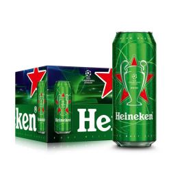 heineken喜力经典heineken啤酒500ml12听整箱装欧冠定制版