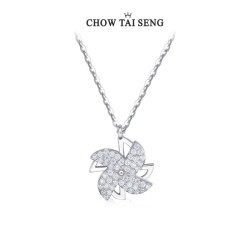 CHOW TAI SENG 周大生 女士风车925银项链 S1PC0170W