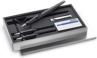 LAMY 凌美 书法 钢笔套装 joy 磨砂黑x银色笔帽 1.1mm 1.5mm 1.9mm L11SET 两用