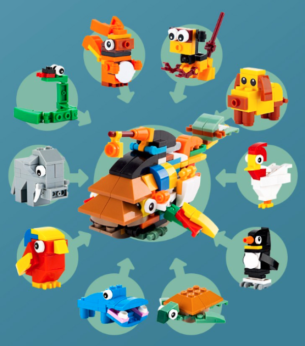 开益动物积木系列多款可选