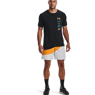 安德玛官方UA Scribble男子训练运动短袖T恤1366420 黑色001 M 黑色001 L