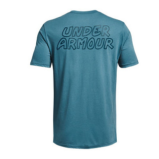 安德玛官方UA Scribble男子训练运动短袖T恤1366420 黑色001 M 蓝色597 L