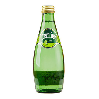 perrier 巴黎水 充气天然矿泉水 青柠味 330ml*6瓶