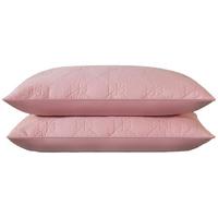 Bejirog 北极绒 抗菌防螨纤维枕 高枕 豆沙 74*48cm 单边款 一对装