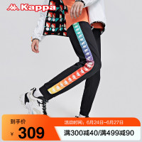 Kappa 卡帕 串标长裤秋季新款男休闲运动裤小脚卫裤K0C12AK60