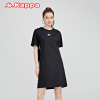 Kappa 卡帕 串标连衣裙女彩虹渐变印花中长裙K0B62QL02