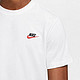 NIKE 耐克 男子 T恤 AS M NSW CLUB TEE 运动服 AR4999-100 白色 XL码