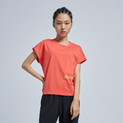 qiaodan 乔丹 新疆棉 女士透气舒适休闲针织短袖t恤衫