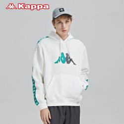Kappa 卡帕 串标套头帽衫男运动卫衣休闲长袖外套K0B12MT62