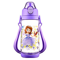 Disney 迪士尼 600ML儿童水壶宝宝水杯耐摔大容量背带直饮杯小学生吸管水杯