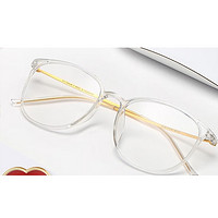 裴漾 TR超轻眼镜架 透明色 配1.60超薄非球面镜片(度数备注)
