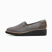 Clarks 其乐 Sharon Dolly系列 女士坡跟乐福鞋 261363