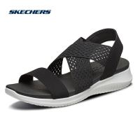 SKECHERS 斯凯奇 女子凉鞋轻便舒适运动休闲凉鞋 32495 BLK黑色 38