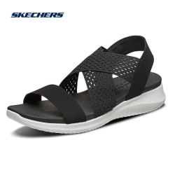 SKECHERS 斯凯奇 女子凉鞋轻便舒适运动休闲凉鞋 32495 BLK黑色 38