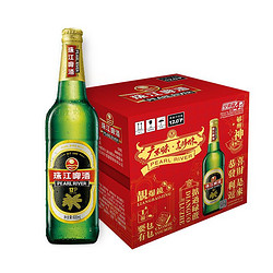 PEARL RIVER 珠江啤酒 12度 经典老珠江啤酒 600ml*12瓶 整箱装