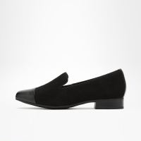 Clarks 其乐 女鞋春季新款舒适方头粗跟时尚拼接通勤百搭单鞋女