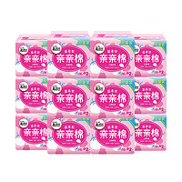 kotex 高洁丝 亲亲棉系列丝薄棉柔卫生巾日用组合18片*12包姨妈巾(日用240mm )