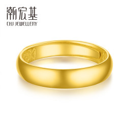 CHJ JEWELLERY 潮宏基 中性足金戒指 SRG30001179 约4.55g