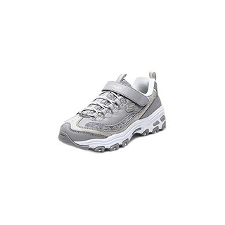 SKECHERS 斯凯奇 D'LITES系列 664094L/GRY 儿童休闲运动鞋 灰色 28.5码