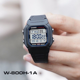 CASIO 卡西欧 男士石英表 W-800H-1A