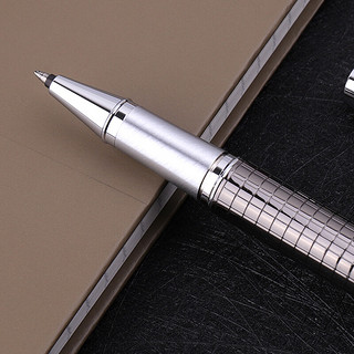 PARKER 派克 IM系列 拔帽宝珠笔 金属灰格纹 0.7mm 单支装