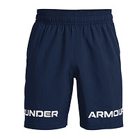 UNDER ARMOUR 安德玛 Graphic Wordmark 男子运动短裤 1361433-408 深蓝色 XL