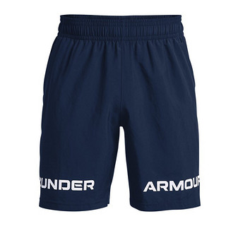 UNDER ARMOUR 安德玛 Graphic Wordmark 男子运动短裤 1361433-408 深蓝色 S