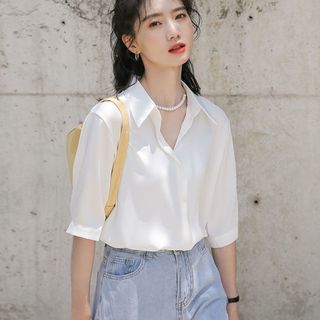 拉夏贝尔 La Chapelle 女士短袖衬衫