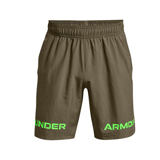 UNDER ARMOUR 安德玛 Graphic Wordmark 男子运动短裤 1361433-361 绿色 M