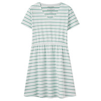 GIORDANO 佐丹奴 女士中长款连衣裙 05461495 白/绿 S