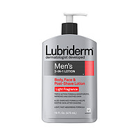 Lubriderm 露比黎登男士三合一矿物质润肤乳 淡香型 473ml