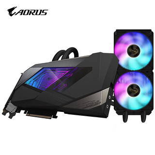 GIGABYTE 技嘉 水雕AORUS GeForce RTX 3080 XTREME WATERFORCE 12G 电竞游戏设计智能学习电脑独立显卡