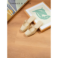 CHARLES & KEITH 女士方头平跟穆勒鞋 CK1-70920085