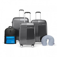 AMERICAN TOURISTER 美旅 BENISON系列 旅行箱背包U型枕套装 TG1 5件套(20英寸+25英寸+28英寸) 灰色