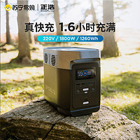 ECOFLOW 户外移动电源220v 电池1800w大功率 DELTA1300+110W太阳能板