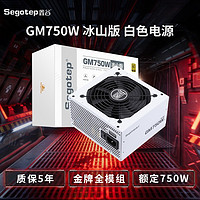 Segotep 鑫谷 GM系列金牌白色全模电脑电源冰山（双CPU供电/5年质保/支持30系显卡)  GM750W冰山版白色电源