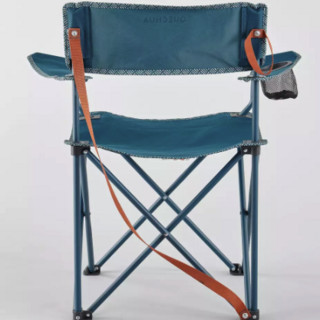 DECATHLON 迪卡侬 FOLDING CHAIR 户外折叠椅 8573880 蓝绿色 承重110kg