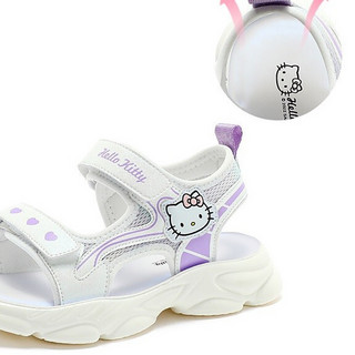 Hello Kitty 凯蒂猫 K252A5016 女童凉鞋 米紫 30码