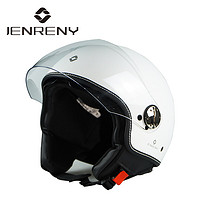 JENRENY 捷雳 国家3C认证摩托车头盔 安全头盔 白色