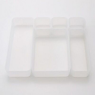 MUJI 無印良品 PP整理盒1 无色8.5*8.5*5cm