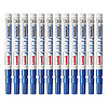 uni 三菱铅笔 PX-21 单头油性记号笔 蓝色 12支装