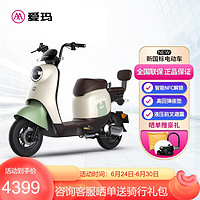 爱玛(AIMA)电动车VAVA新国标可上牌48v24ah锂电可拆卸电瓶车电动自行车时尚通勤助力车 氧气绿