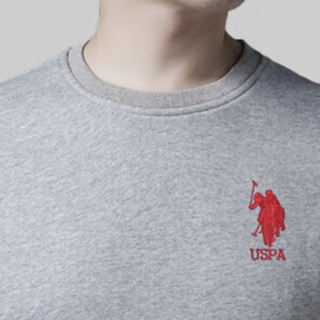 U.S. POLO ASSN. 美国马球协会 男士圆领卫衣 28035 浅灰色 M