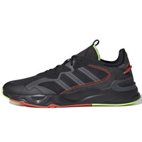 adidas NEO Futureflow 男子休闲运动鞋 FX9148 黑/浅灰/红荧光 39