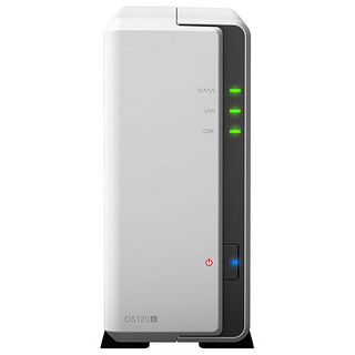 Synology 群晖 DS120j 单盘位NAS 网络存储服务器 （不含硬盘 ）