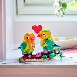 乐高 积木方头仔限定商品40522爱情鸟情侣套装男女孩情人节拼搭积木