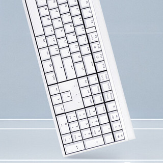 CHERRY 樱桃 MX2.0S Wireless 109键 2.4G蓝牙 多模无线机械键盘 白色 Cherry红轴 无光
